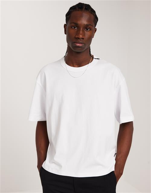 Jack & Jones Jorhawthorne Blanks Bind Tee Ss Cn Oversized t-shirts Hvid