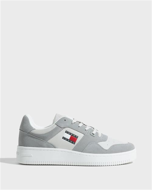 Tommy Jeans Tjm Basket Leather Lave sneakers Grå