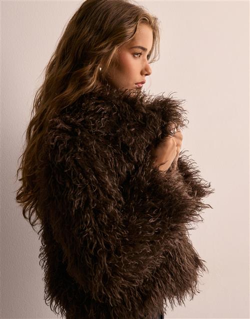 Nelly - Brun - Luxe Fur Jacket