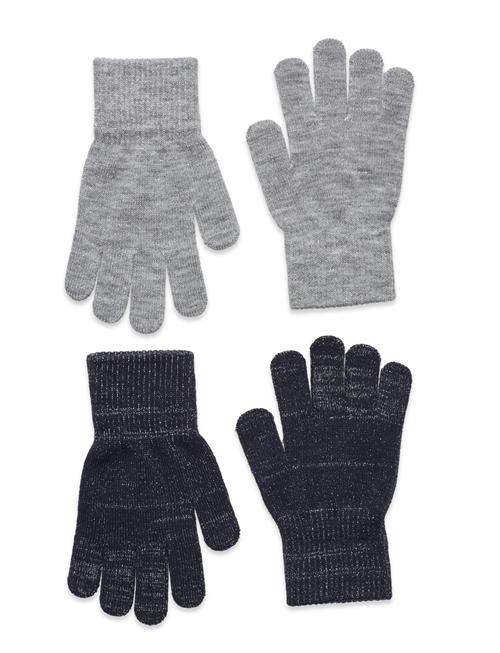 Se Melton Glitter Gloves - 2-Pack Melton Patterned ved Booztlet