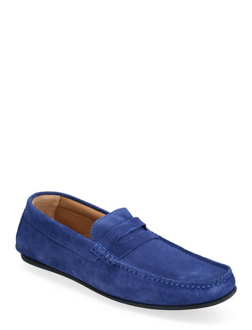 Selected Homme Slhsergio Suede Penny Driving Shoe B Selected Homme Blue