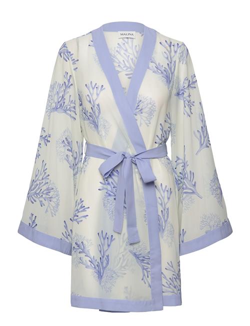 Malina Dalia Printed Wrap Kaftan Malina Blue