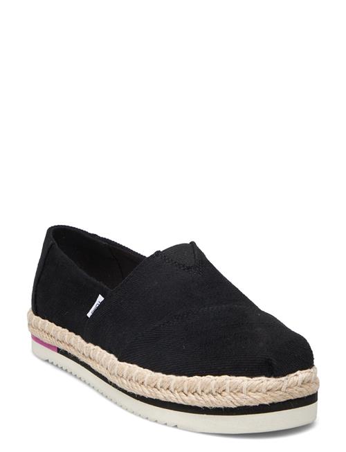 Alpargata Platform Rope TOMS Black