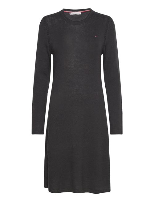 Soft Wool Flared Swt Dress Tommy Hilfiger Black