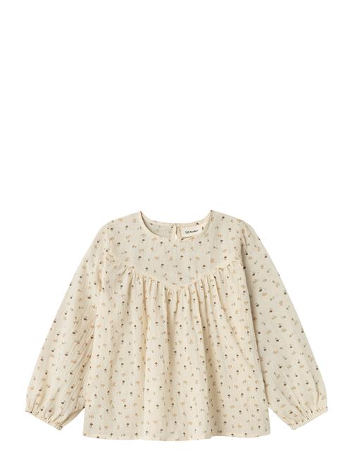 Se Lil'Atelier Nmfnoanna Ls Loose Shirt Lil Lil'Atelier Cream ved Booztlet