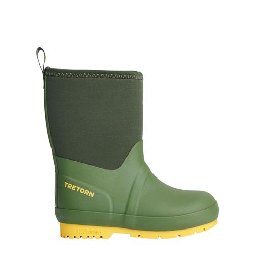 Tretorn Neopren gummistøvler Bronze Green | Grønn | 22 EU