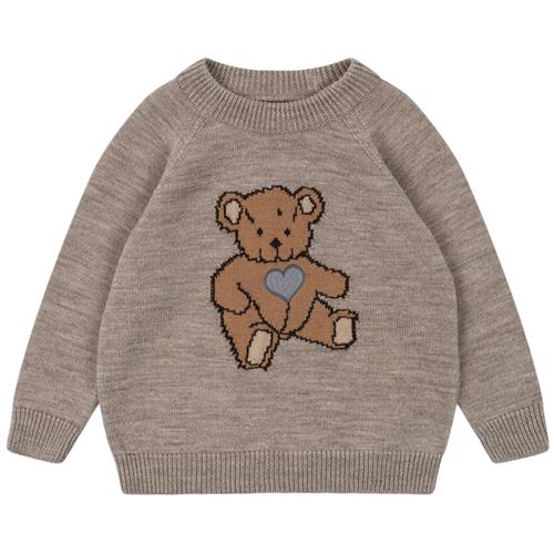 Se Konges Sløjd Billi Knit Blouse - Teddy Bear | Brun | 5-6 years ved Babyshop