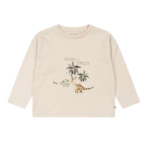 Konges Sløjd Lin Ls Tee Gots - French Oak | Beige | 18 months