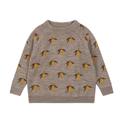 Konges Sløjd Belou Lemon Strikbluse Lemon | Brun | 4 years