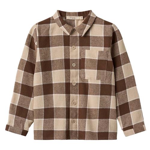 Fliink Cody Shirt Humus Check | Brun | 6 years