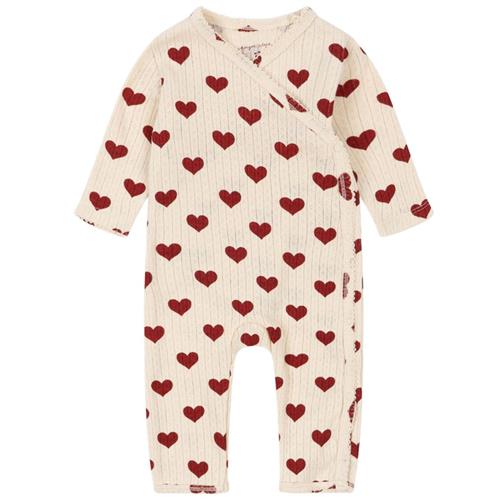 Se Konges Sløjd Minnie Newborn Onesie Gots - Amour Rouge | Rød | 6 months ved Babyshop