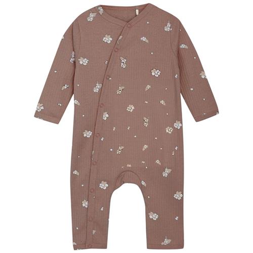 Fixoni Nightsuit Rib Deep Taupe Natsæt Babygrow Deep Taupe | Brun | 80 cm