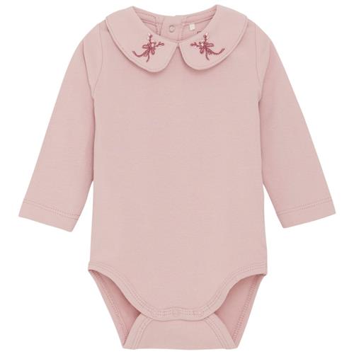 Se Fixoni Body LS w. Collar Pale Mauve Mauve baby body pale mauve | Lyserød | 92 cm ved Babyshop