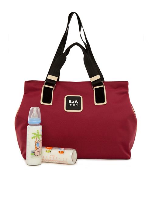 Bagmori Bletaske  beige / bordeaux / sort