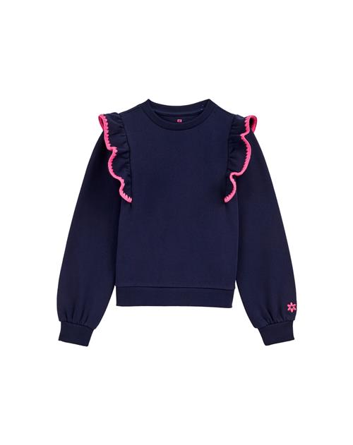 WE Fashion Sweatshirt  mørkeblå / pink