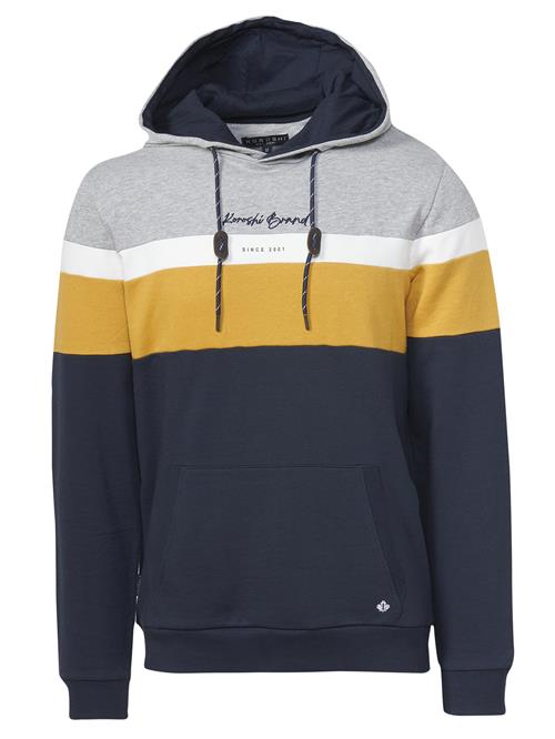 Se KOROSHI Sweatshirt  navy / gul / grå-meleret / hvid ved About You