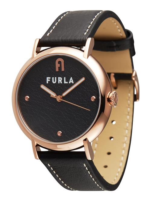 FURLA Analogt ur  rosa guld / sort