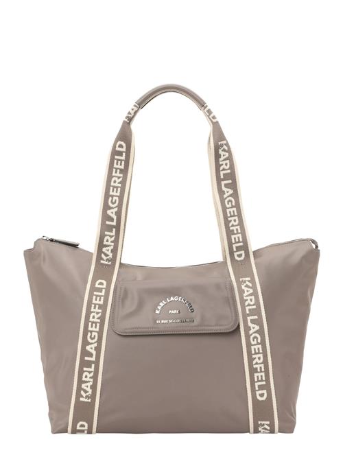 Karl Lagerfeld Shopper 'Rue St-Guillaume'  beige / taupe / sølv