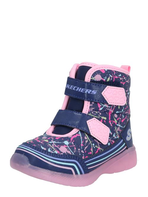 SKECHERS Snowboots 'ILLUMI'  navy / royalblå / lyseblå / lys pink