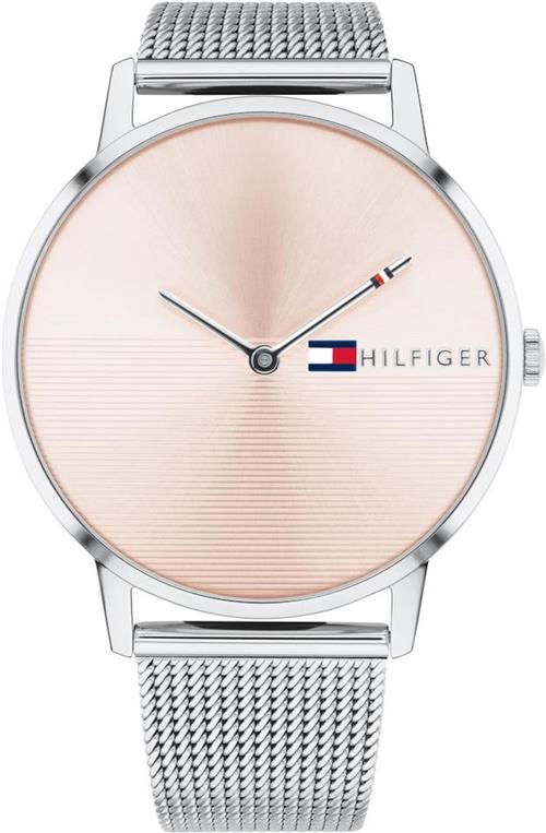 TOMMY HILFIGER Analogt ur 'Alex 1781970'  gammelrosa / sølv