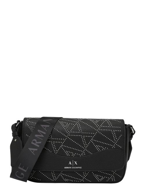 ARMANI EXCHANGE Skuldertaske  sort / sølv