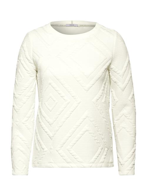 CECIL Sweatshirt  naturhvid