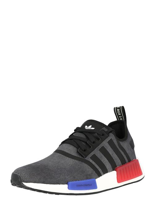 ADIDAS ORIGINALS Sneaker low 'Nmd R1'  blå / antracit / knaldrød / sort