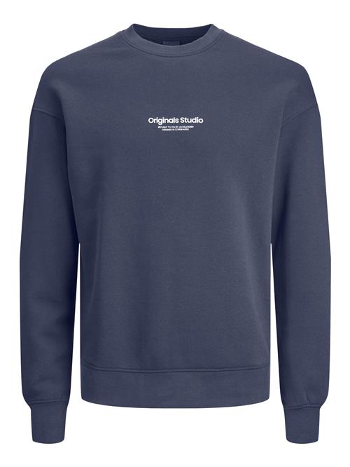 JACK & JONES Sweatshirt  blå / hvid