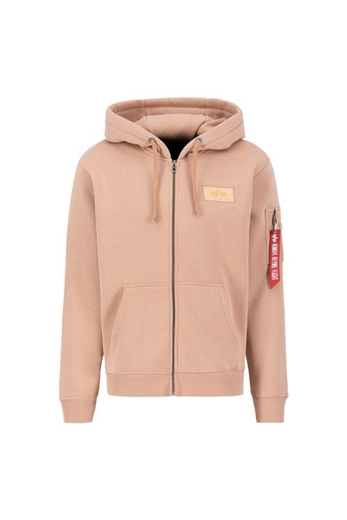 ALPHA INDUSTRIES Sweatjakke  pastelorange / blodrød / hvid