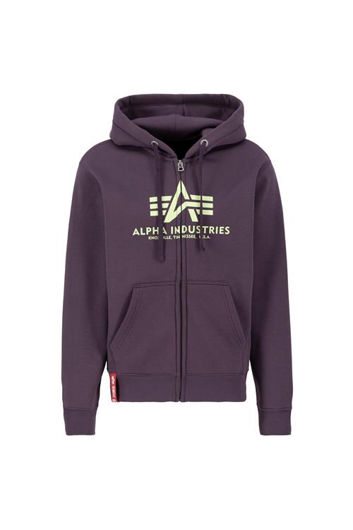 ALPHA INDUSTRIES Sweatjakke  neongrøn / burgunder