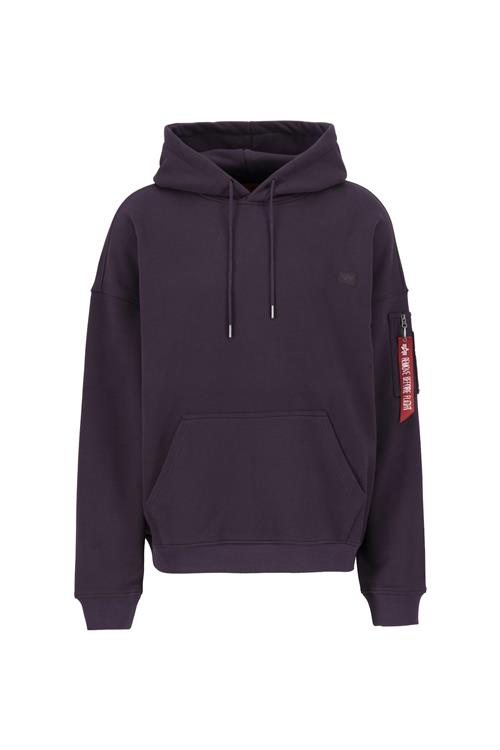 ALPHA INDUSTRIES Sweatshirt 'Alpha Essentials RL'  blomme / rød / hvid