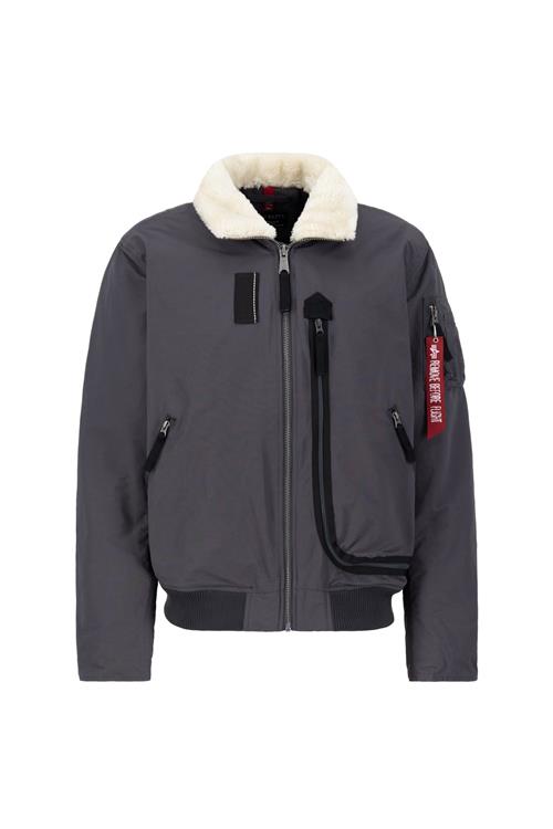 ALPHA INDUSTRIES Overgangsjakke  mørkegrå / rød / sort / hvid