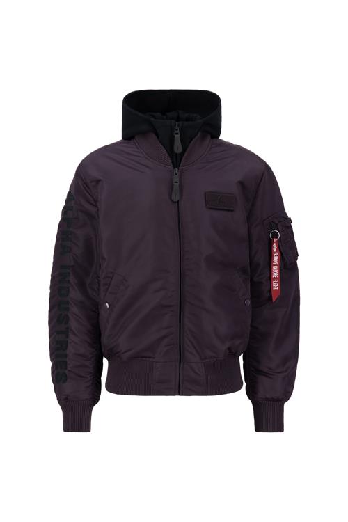 ALPHA INDUSTRIES Overgangsjakke 'MA-1 D-Tec SE'  blodrød / burgunder