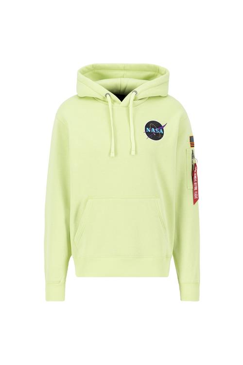 ALPHA INDUSTRIES Sweatshirt 'Space Shuttle '  lime / blandingsfarvet