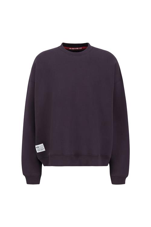 ALPHA INDUSTRIES Sweatshirt  aubergine / hvid