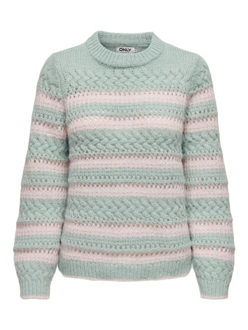 ONLY Pullover 'ONLKima'  pastelgrøn / lyserød