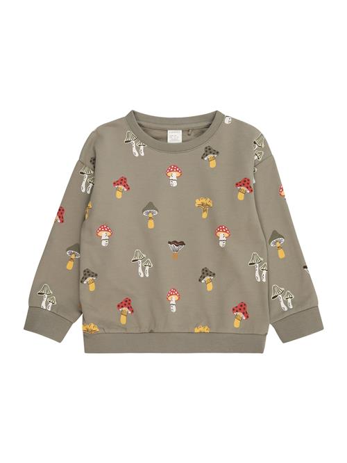 Se Lindex Sweatshirt 'Mushroom'  mørkegul / khaki / rød / hvid ved About You