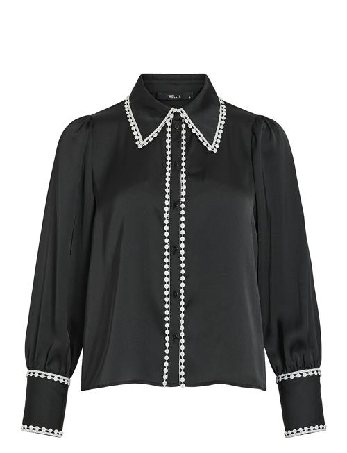 Se Vila Viajla L/S White Dot Detail Shirt/Ka Vila Black ved Booztlet