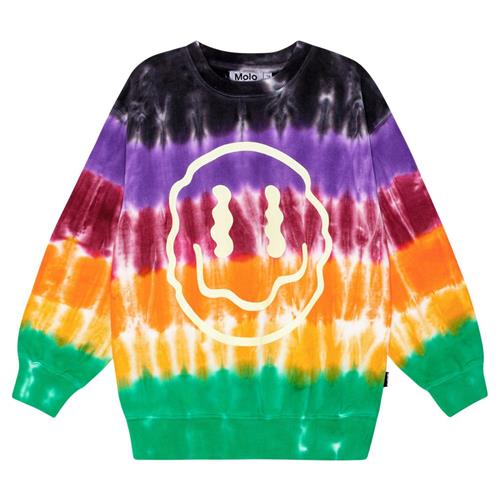 Molo GOTS Memphis Sweatshirt Stripy Dye | Orange | 98 cm