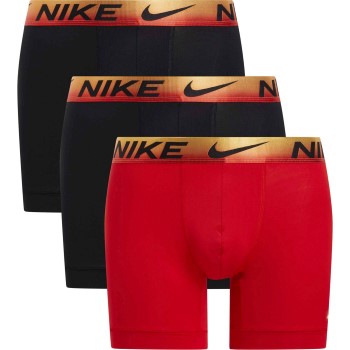 Nike 3P Everyday Essentials Micro Boxer Brief Orange/Rød polyester Medium Herre