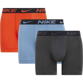 Nike 3P Everyday Essentials Micro Boxer Brief Blå/Orange polyester Small Herre