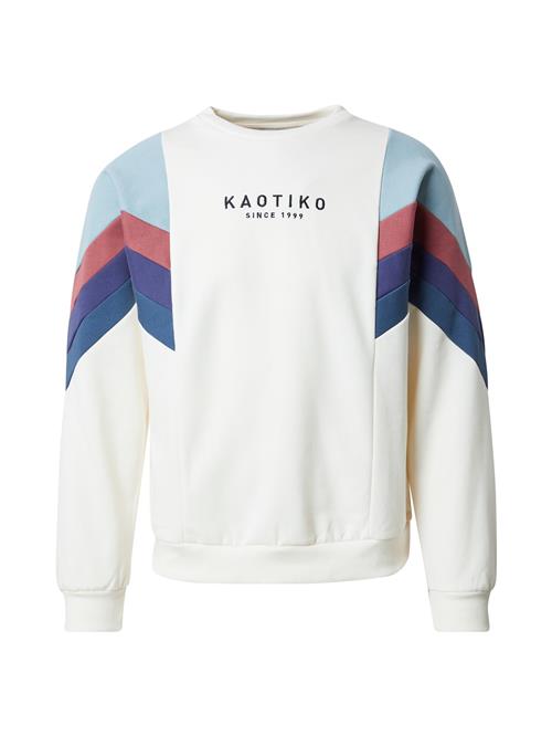 Kaotiko Sweatshirt 'SEATTLE'  marin / lyseblå / sort / hvid