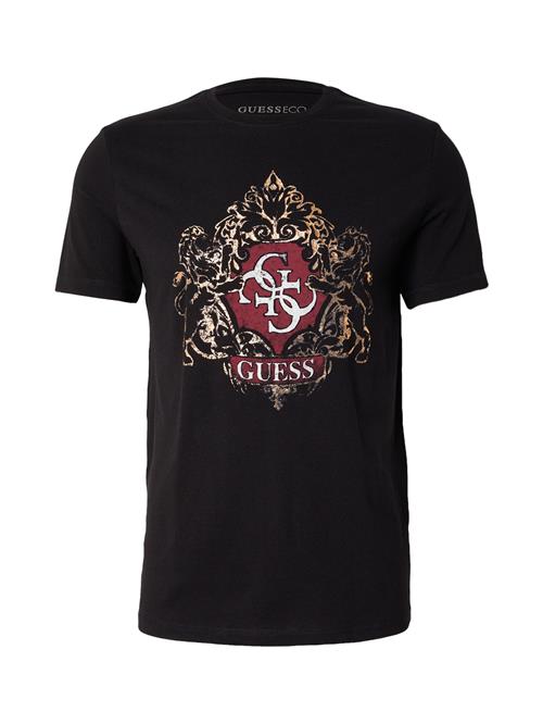 GUESS Bluser & t-shirts  guld / vinrød / sort / hvid