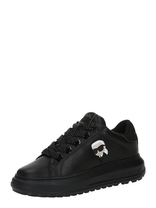 Se Karl Lagerfeld Sneaker low 'KAPRI LUG'  lysebeige / sort / hvid ved About You