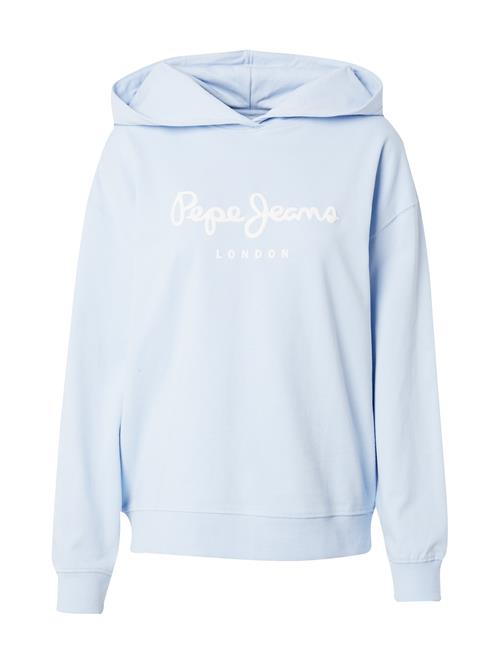 Pepe Jeans Sweatshirt 'DENIZE RO'  pastelblå / hvid