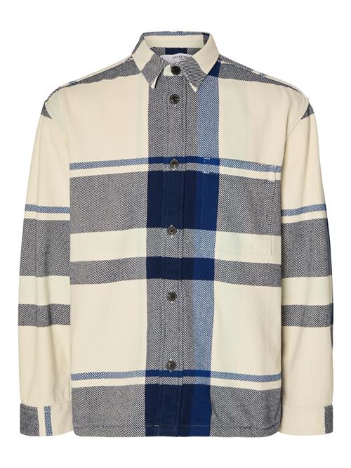 SELECTED HOMME Overgangsjakke  beige / blå / natblå