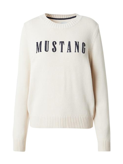 MUSTANG Pullover 'SILAS'  navy / uldhvid