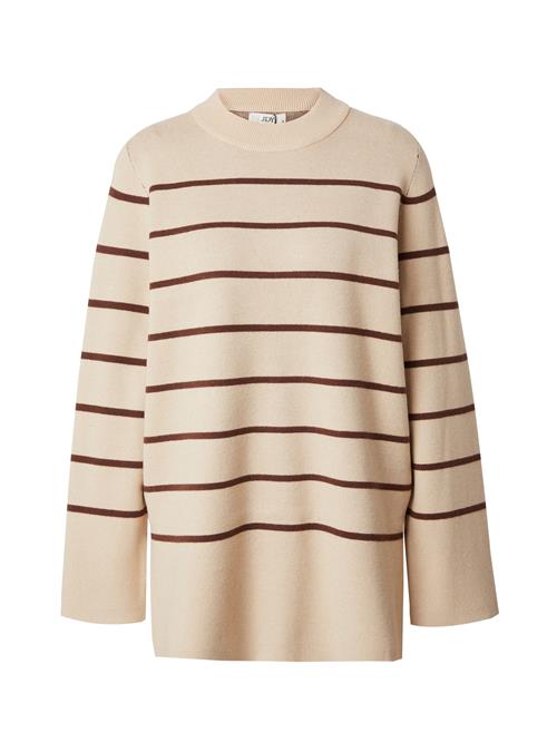 JDY Pullover 'JDYMILA'  beige / mørkebrun