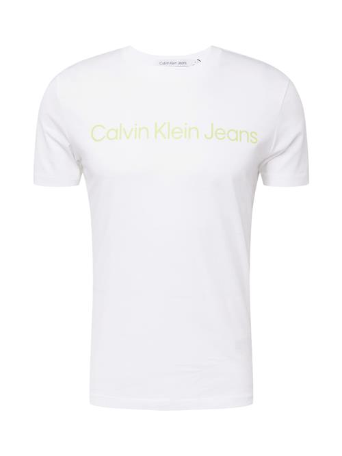 Se Calvin Klein Jeans Bluser & t-shirts  citrongul / hvid ved About You