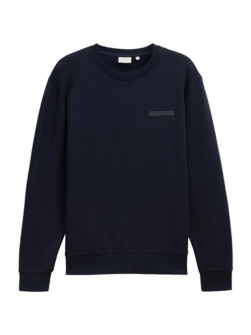 Se TOM TAILOR Sweatshirt  mørkeblå / mørkegrå ved About You